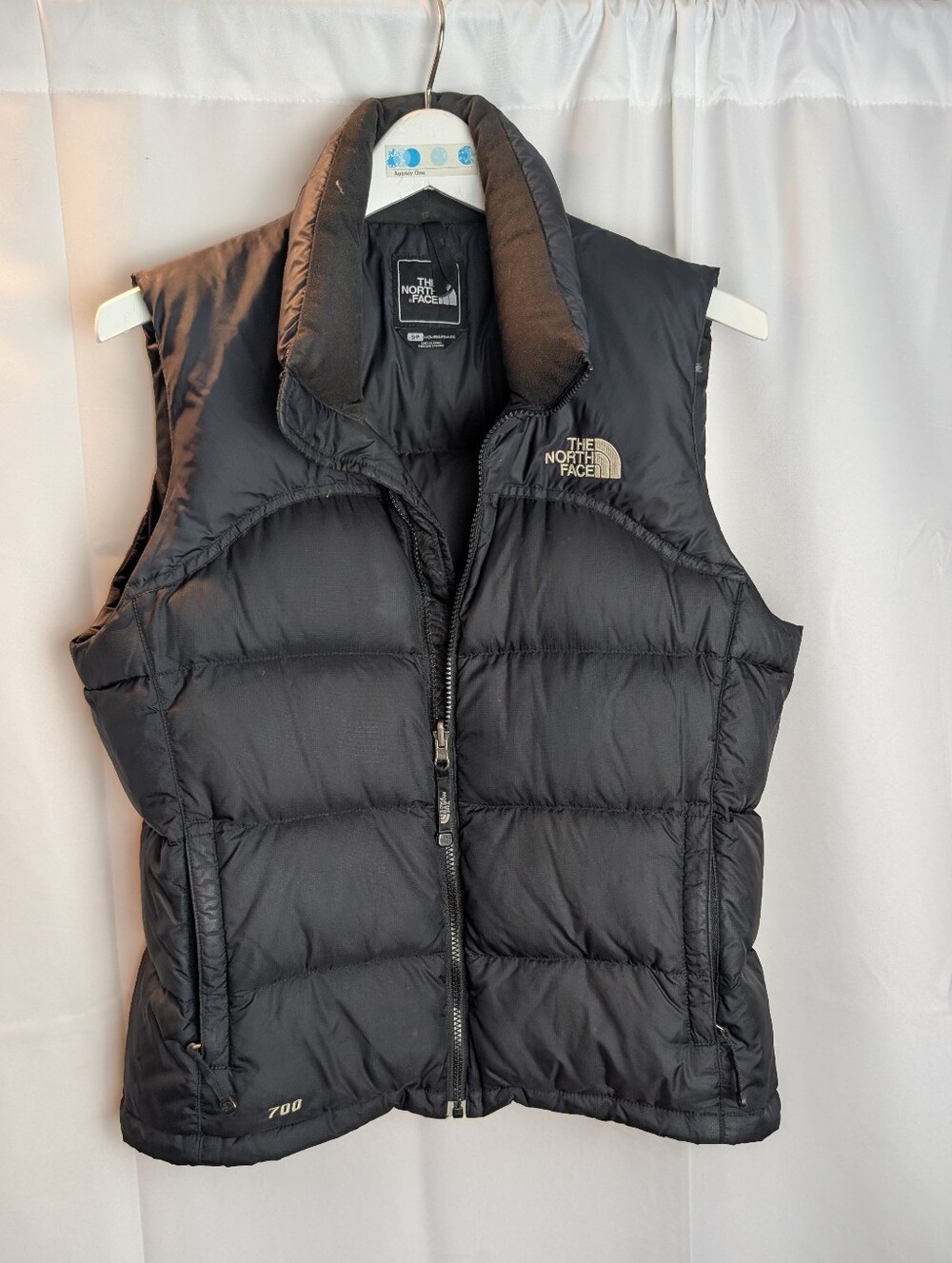 The North Face vintage Black Quilted 700 Down Women's Vest Size S In VGUC